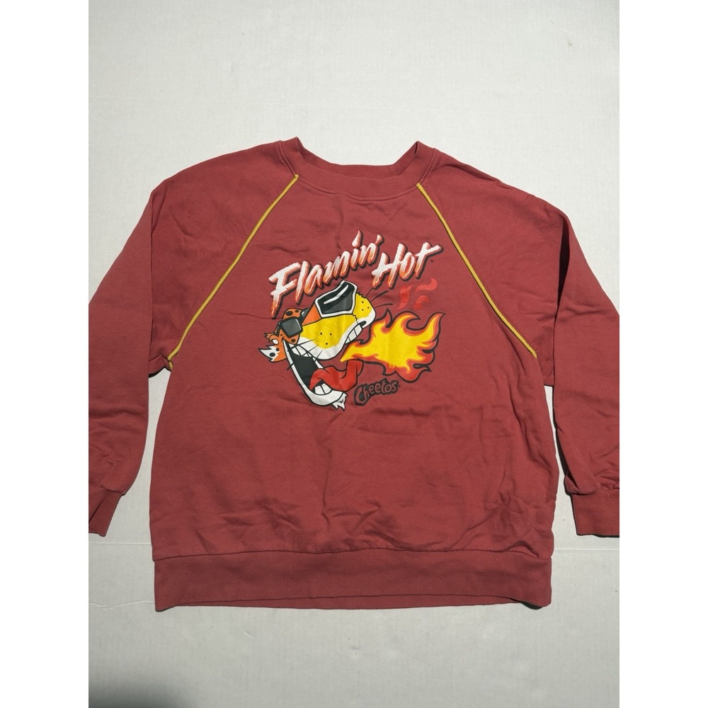 Cheetos‎ Flamin Hot Pullover Sweater Red Unisex Small #547